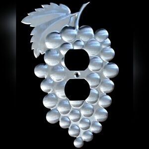 Double Plug St Steel in Grape Design Hand Crafted Use In Any Standard Outlet USA